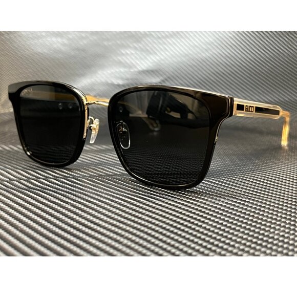 Gucci Mens Black Square 55mm Sunglasses - Picture 1 of 4